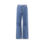Loewe Anagram Baggy Jeans with embroidery on the front