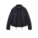 Loewe Lightweight wool jacket with a check pattern