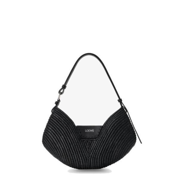 Loewe Paula's Ibiza-Swing raffia and leather shoulder bag