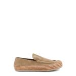 Loewe Rio suede and raffia loafers