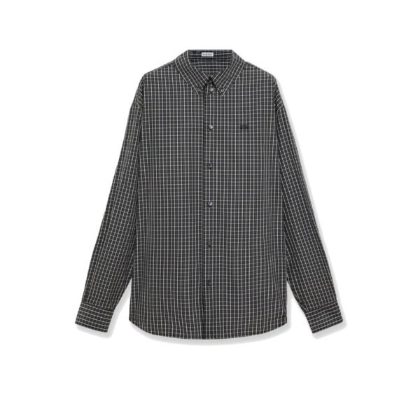 Loewe Technical cotton shirt with all-over check pattern