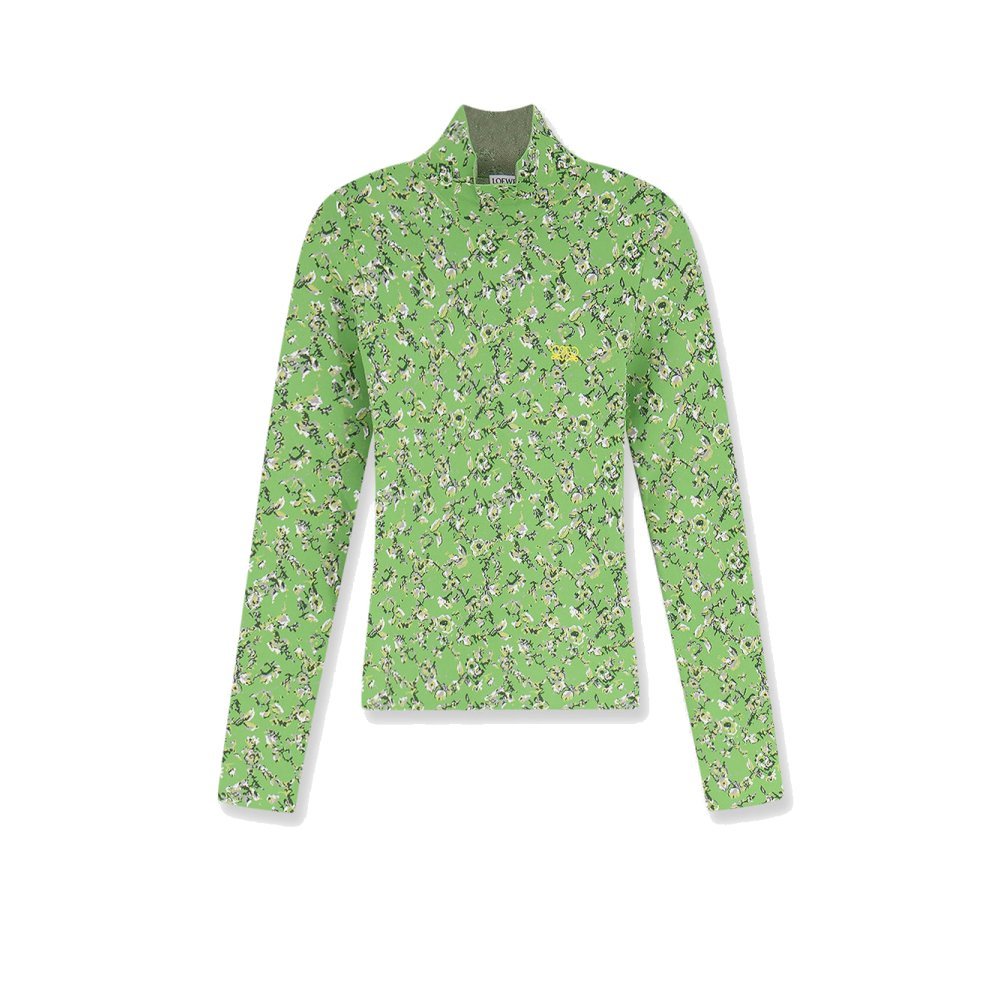 Loewe Viscose blend top with floral motif Loewe Viscose blend top with floral motif
