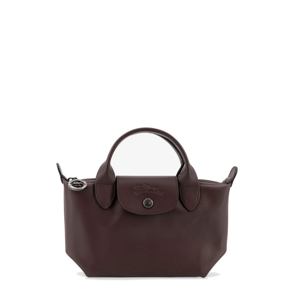 Longchamp Le Pliage Xtra XS Leather Shoulder Bag with Engraved Logo Longchamp Le Pliage Xtra XS Leather Shoulder Bag with Engraved Logo