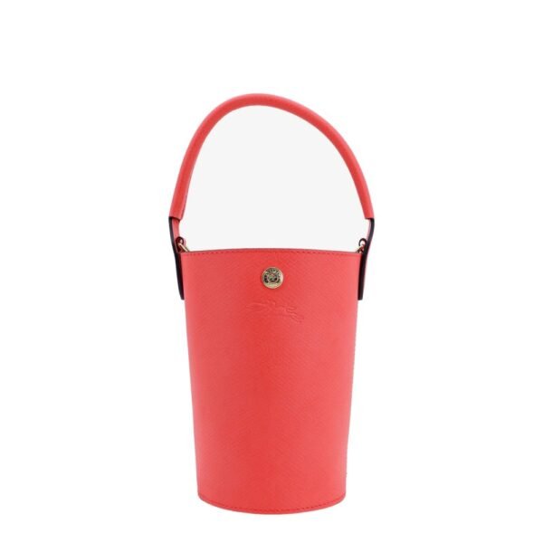 Longchamp Leather bucket bag with engraved logo