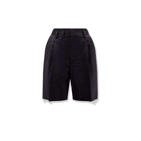 Maison Margiela Striped virgin wool shorts