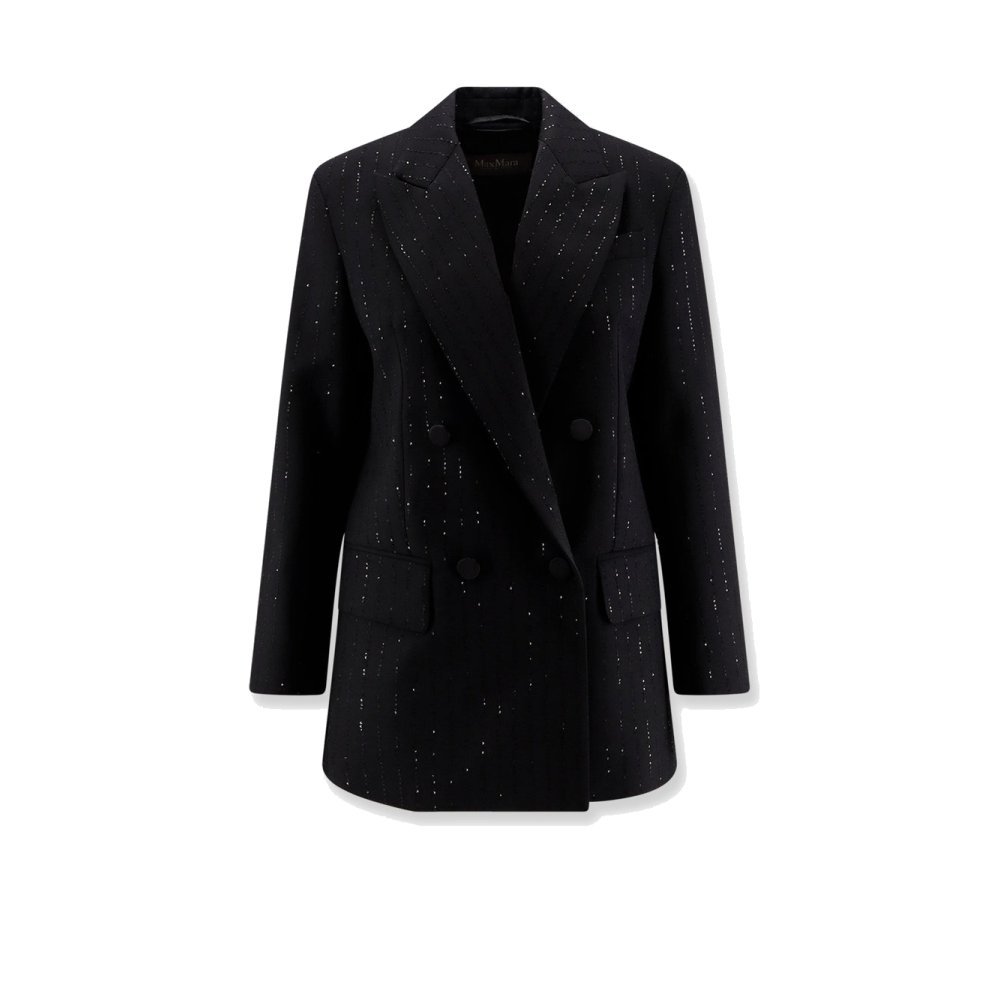 Max Mara Appia virgin wool blazer with sequins Max Mara Appia virgin wool blazer with sequins
