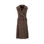 Max Mara Boario sleeveless alpaca blend coat