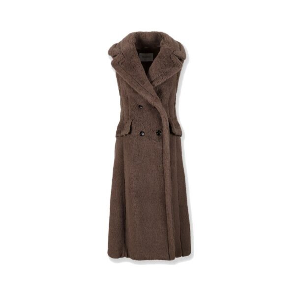 Max Mara Boario sleeveless alpaca blend coat