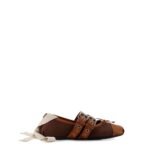 Miu Miu Canvas and leather blend ballerinas
