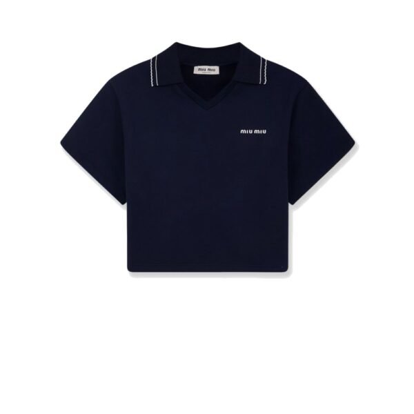 Miu Miu Cotton sweatshirt with Logo embroidery