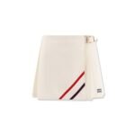 Miu Miu Plissé wool and mohair skirt