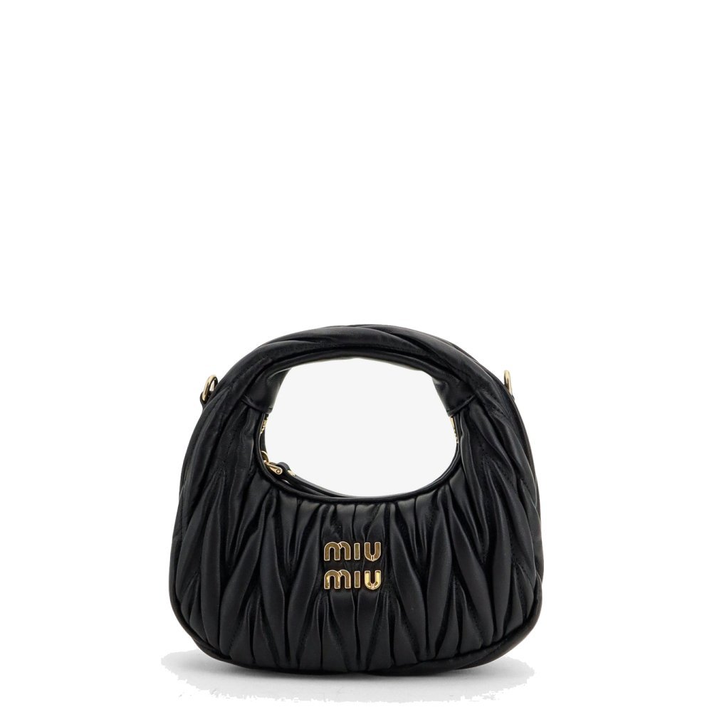 Miu Miu Wander matelassé leaher mini hobo bag Miu Miu Wander matelassé leaher mini hobo bag