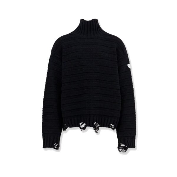 MM6 Maison Margiela Wool blend sweater with distressed effect