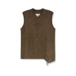 MM6 Maison Margiela Wool blend vest with used effect