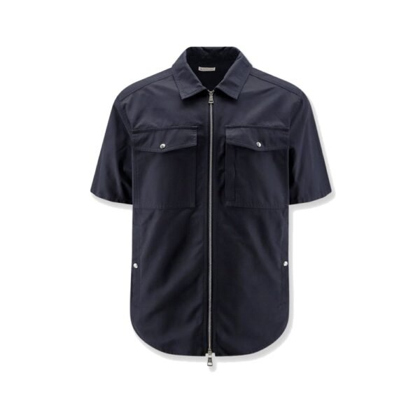 Moncler Cotton blend shirt with zip