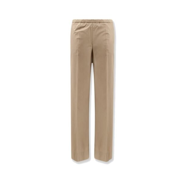 Moncler Cotton trousers with logo patch