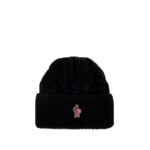 Moncler Grenoble Cable-knit wool-blend hat