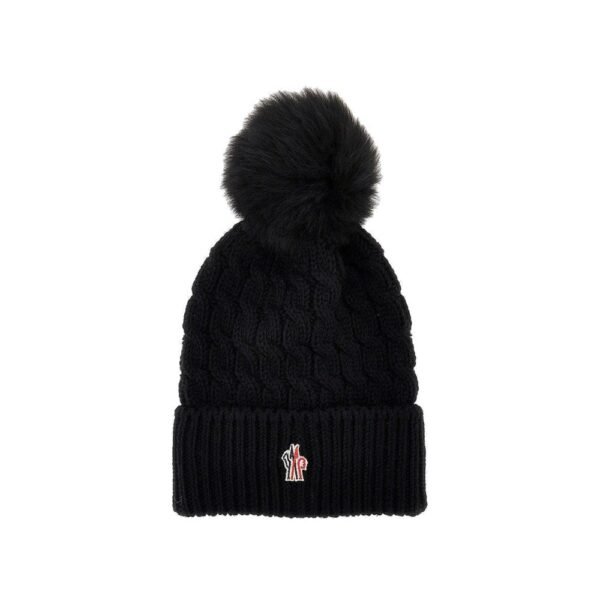 Moncler Grenoble Wool hat with pom-pom