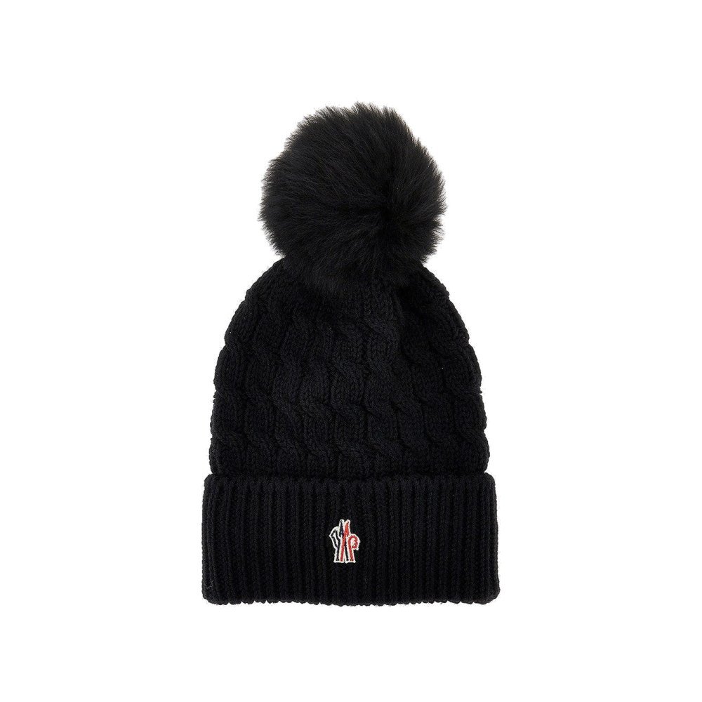Moncler Grenoble Wool hat with pom-pom Moncler Grenoble Wool hat with pom-pom