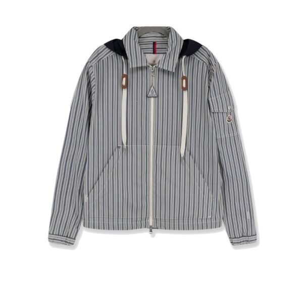 Moncler Havas striped cotton jacket