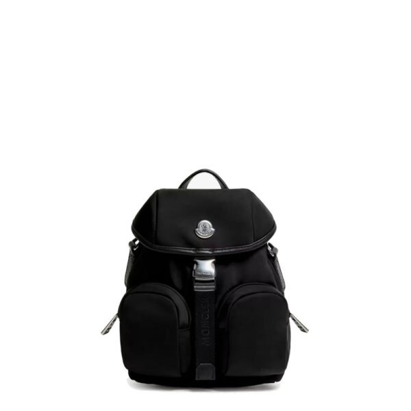 Moncler Trick nylon crossbody bag with logo patch on the front