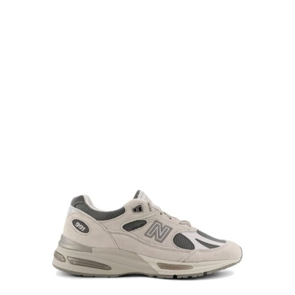 New Balance 991 mesh and suede low-top sneakers