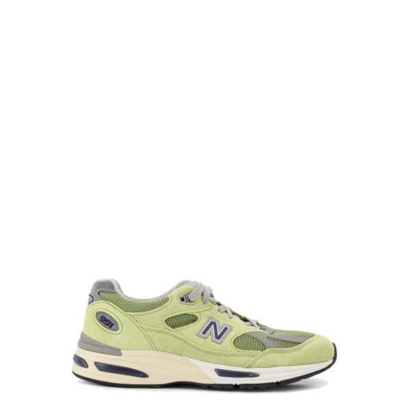 New Balance Mesh and suede sneakers with side logo
