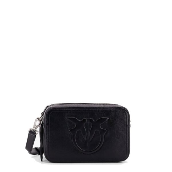 Pinko Carrie leather shoulder bag