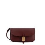 Pinko Saddle Flat leather crossbody bag
