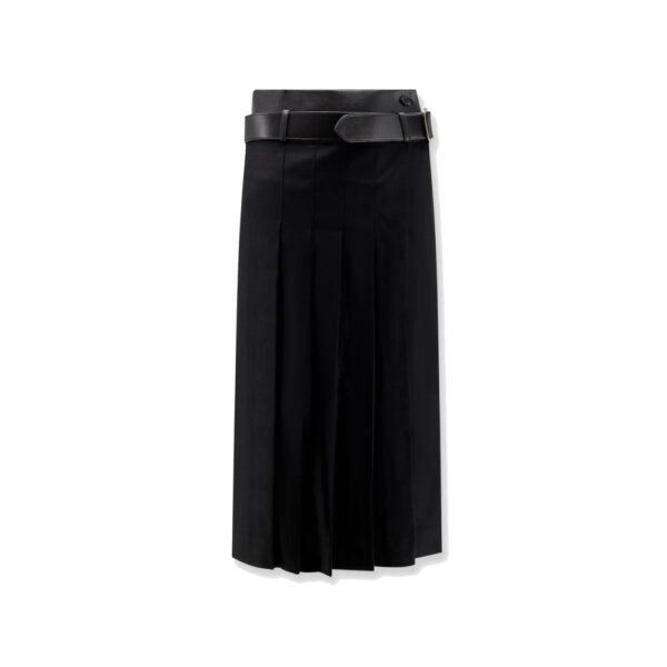 R2W Nayla pleated wool trousers skirt