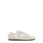 Represent Leather and suede sneakers with engraved logo on the tongue