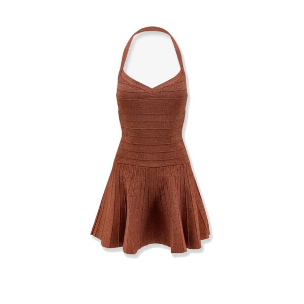 Retrofête Knitted dress with lurex effect