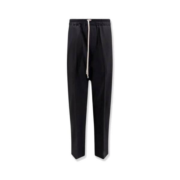 Rick Owens Drawstring Long certified virgin wool trousers