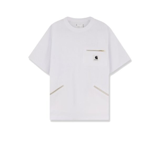 Sacai x Carhartt WIP Cotton t-shirt with frontal logo patch
