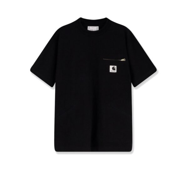Sacai x Carhartt WIP Cotton T-shirt witht logo patch on the front