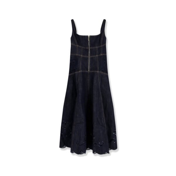 Self-portrait Denim Midi Dress