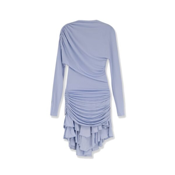 Self-portrait Gathered jersey mini dress