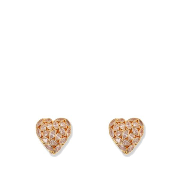 Self-portrait Gold brass earrings