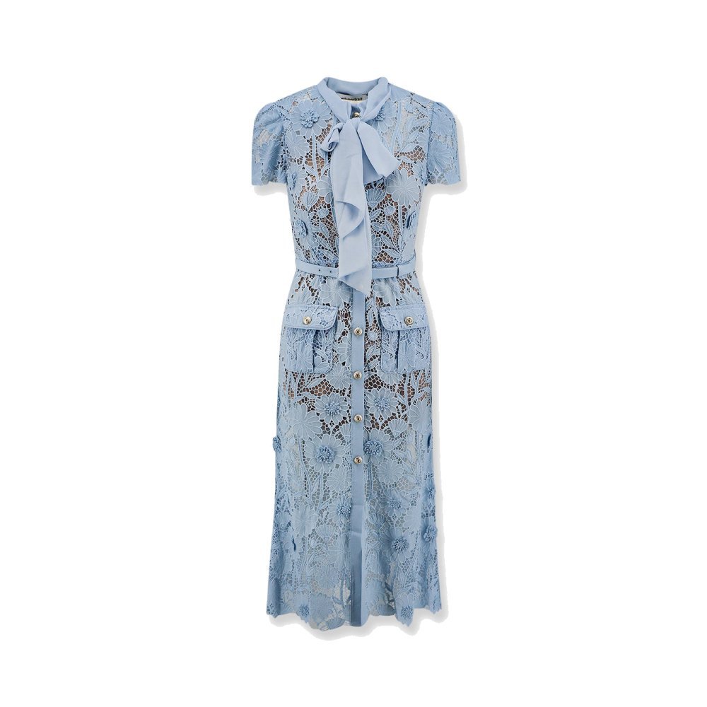 Self-portrait Lace dress with belt Self-portrait Lace dress with belt