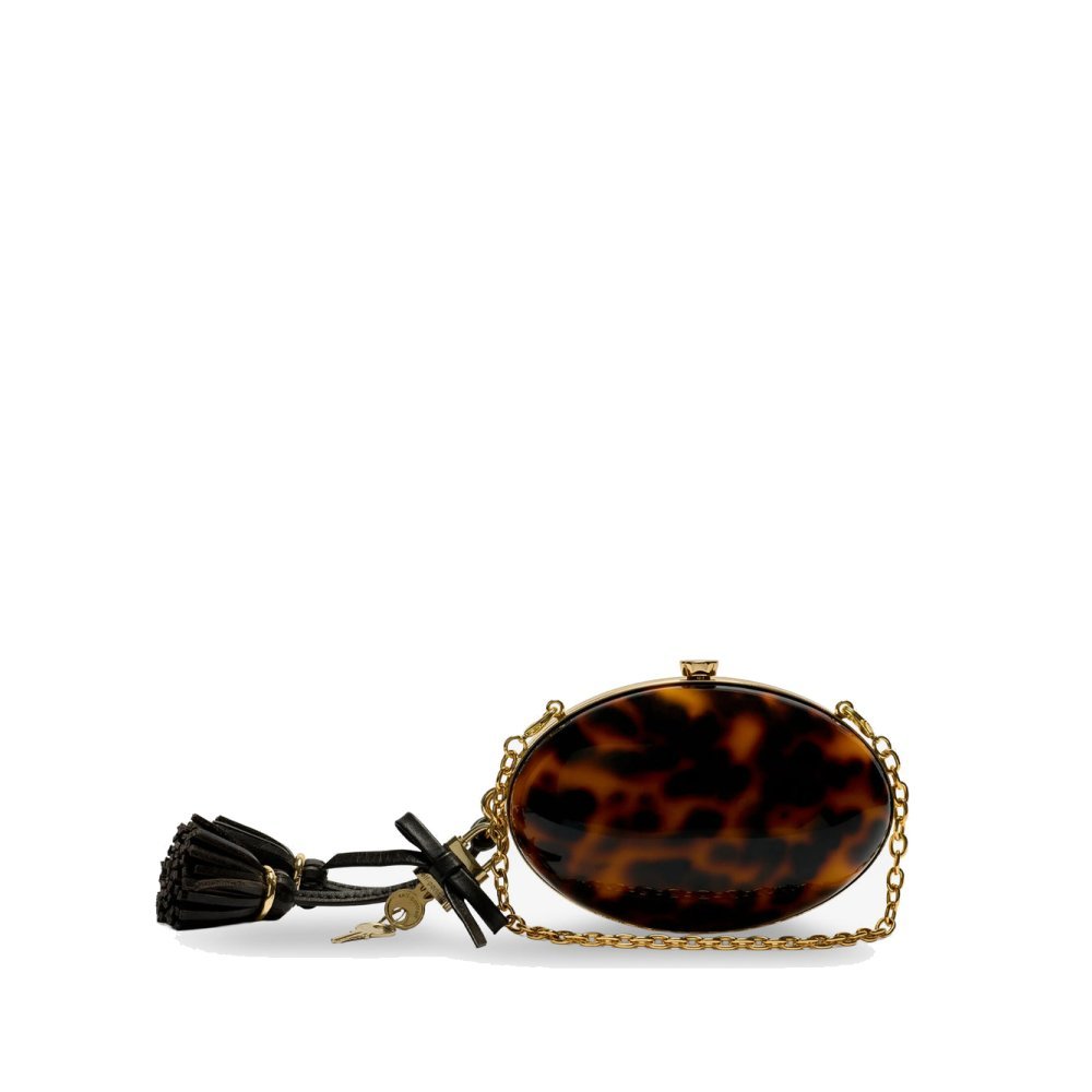 Self-portrait Oval resin clutch bag Self-portrait Oval resin clutch bag