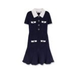 Self-portrait Ribbed mini dress