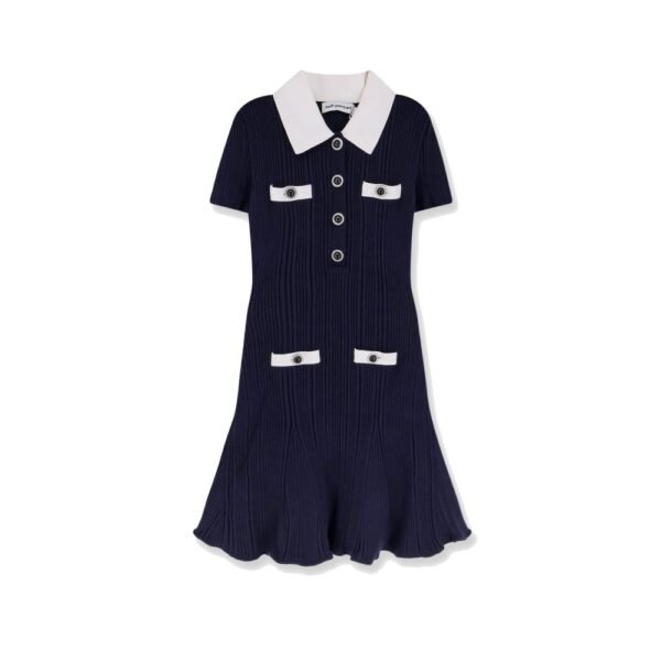 Self-portrait Ribbed mini dress