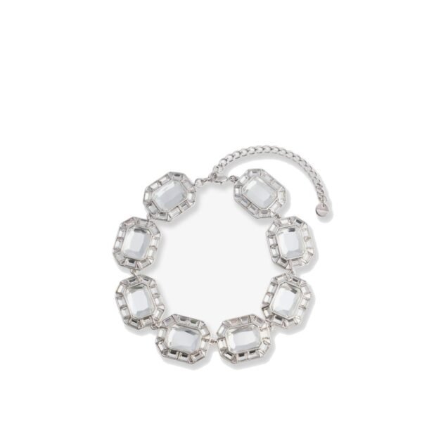 Self-portrait Silver Crystal Necklace