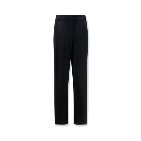 Stella McCartney Pleated Straight Satin Trousers
