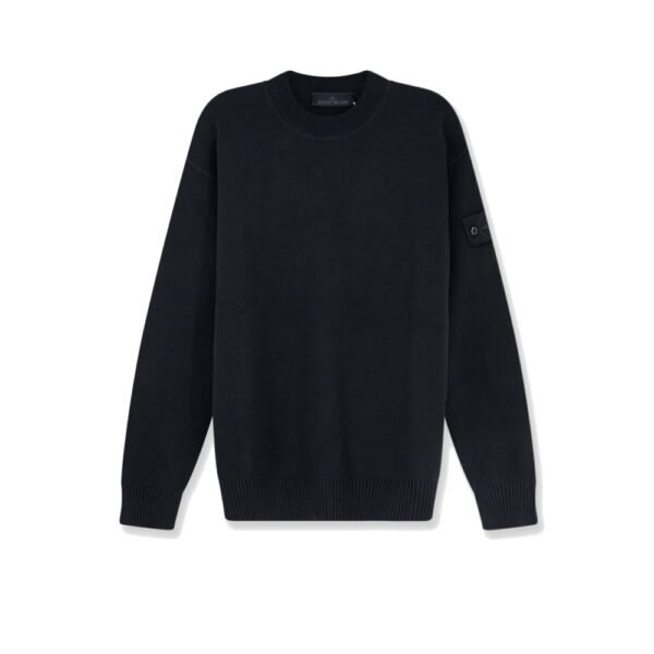 Stone Island Cotton sweater with ribbed profiles