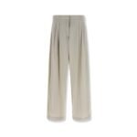 The Row Iven silk and nylon trousers