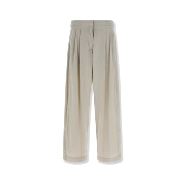 The Row Iven silk and nylon trousers