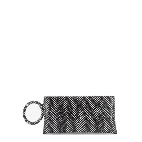 Tom Ford Aura leather clutch bag with snake motif