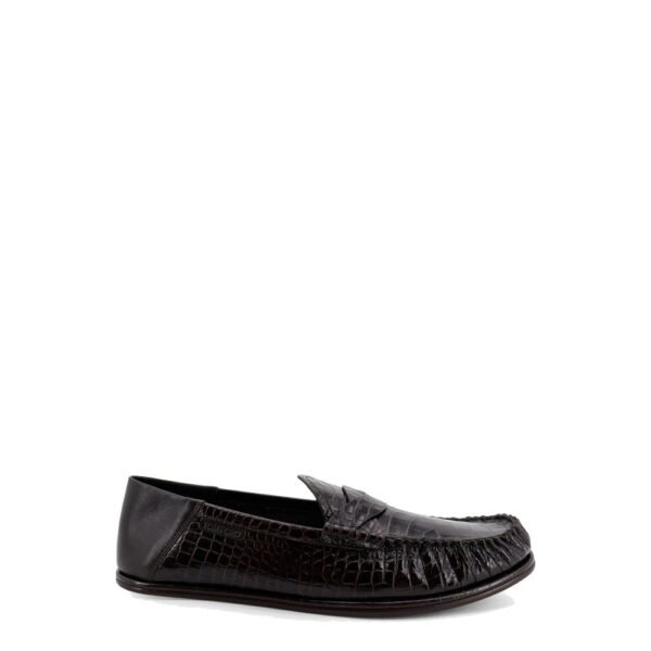 Tom Ford Crocodile-print leather loafers