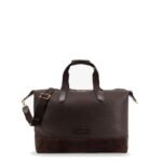 Tom Ford Leather travel bag with suede inserts